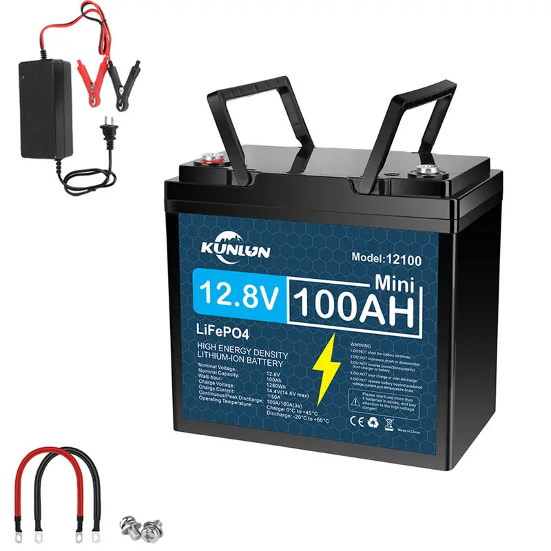 🔥Summer Sale🔥KUNLUN 12V 120Ah LiFePO4 Lithium Battery (Group 24 Size)