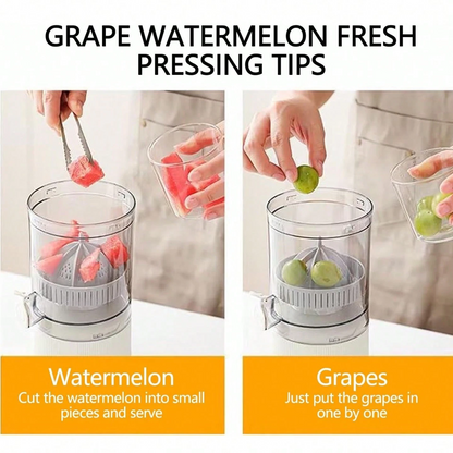 Portable USB Charging Mini Juicer, Fast Squeezer for Orange, Lemon & Grapefruit