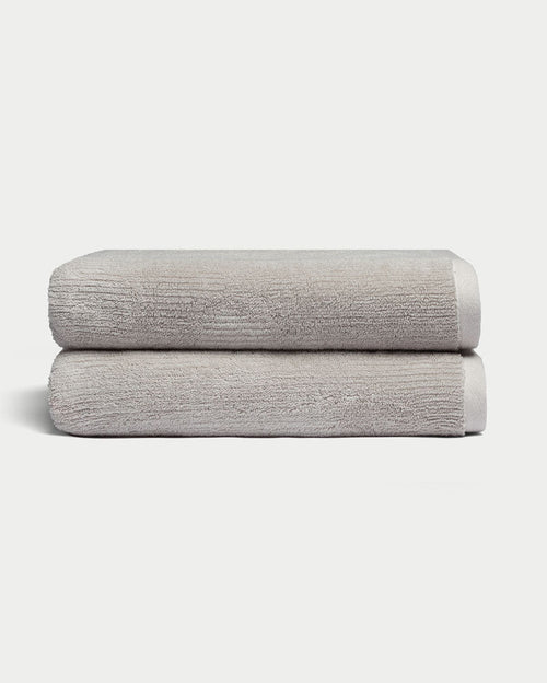 Ribbed Terry Bath Towels