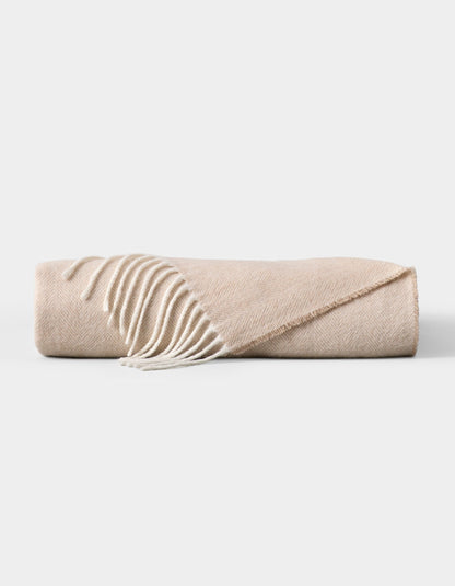 Bamboo Herringbone Tassel Throw