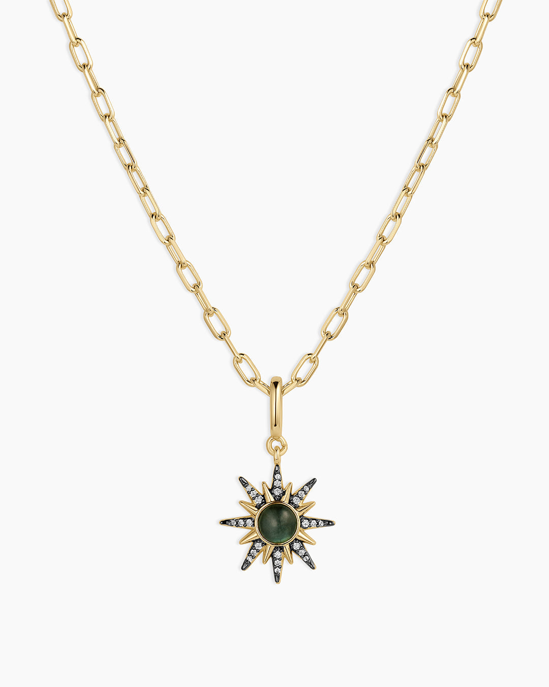 Vintage Burst Charm Necklace