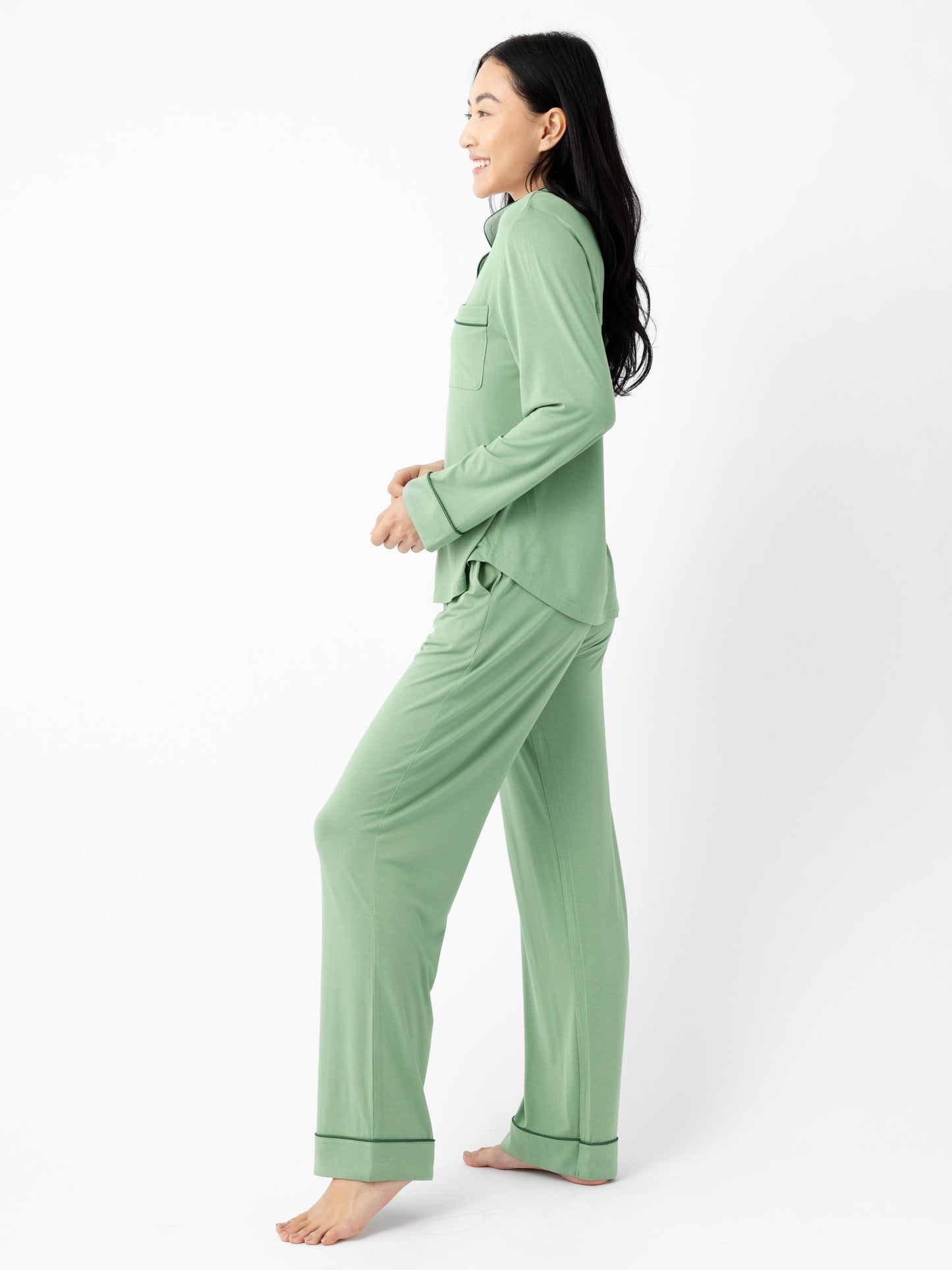 Women's Bamboo Stretch-Knit Long Sleeve Pajama Set - Last Chance