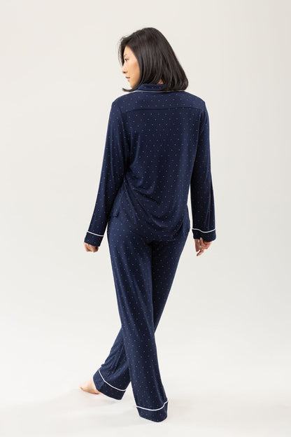 Women's Bamboo Stretch-Knit Long Sleeve Pajama Set - Last Chance