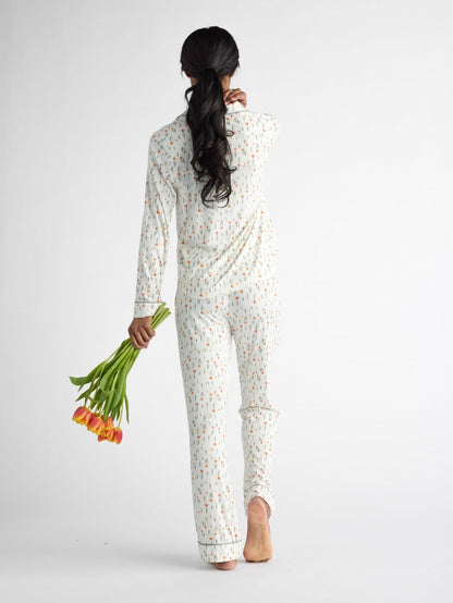 Women's Bamboo Stretch-Knit Long Sleeve Pajama Set - Last Chance