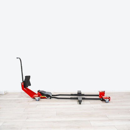 🔧 Heavy-Duty Movable Motorcycle Stand: 360° Maneuverable Wheel Chock for Secure Parking, Transport & Storage – Universal Fit ✨