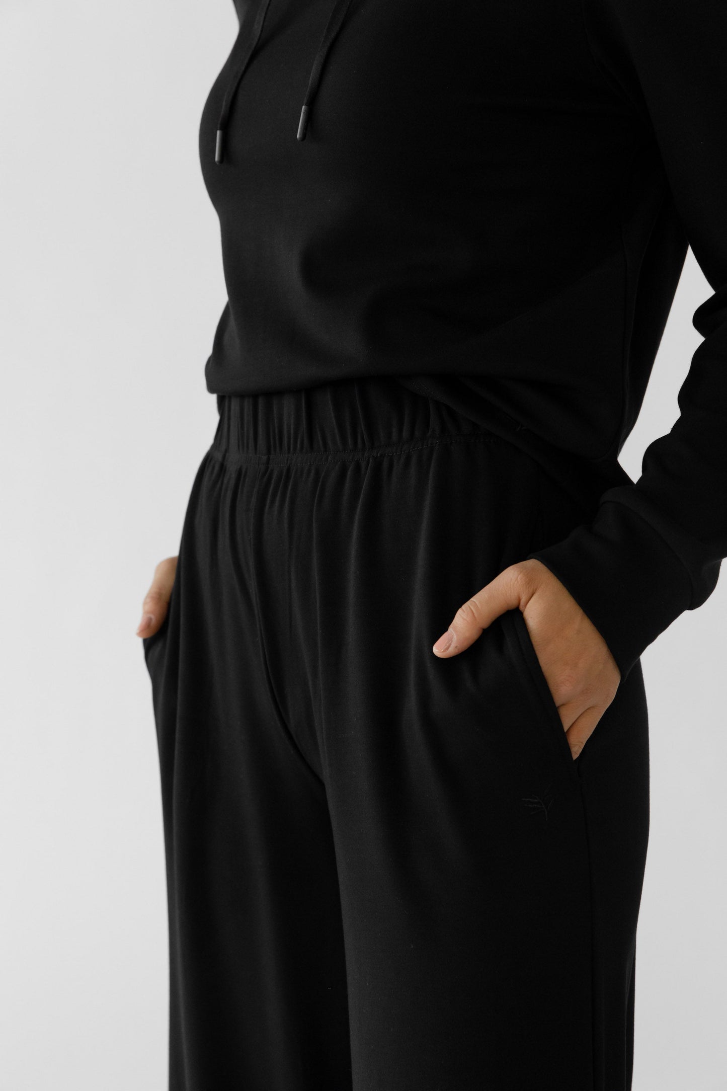 Women's Brushed Bamboo Wide Leg Pull On Pant TALL - Last Chance