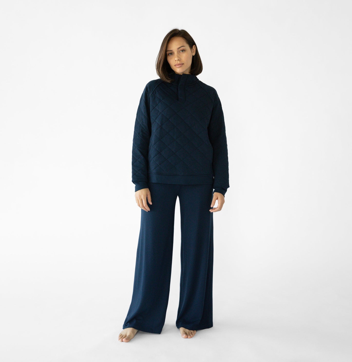 Women's Brushed Bamboo Wide Leg Pull On Pant TALL - Last Chance