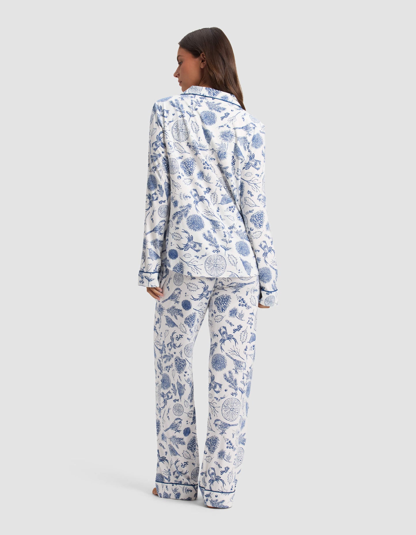 Women's Bamboo Stretch-Knit Long Sleeve Pajama Set - Last Chance