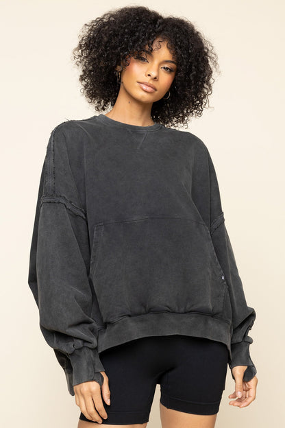 Boxy Crewneck - Vintage Black
