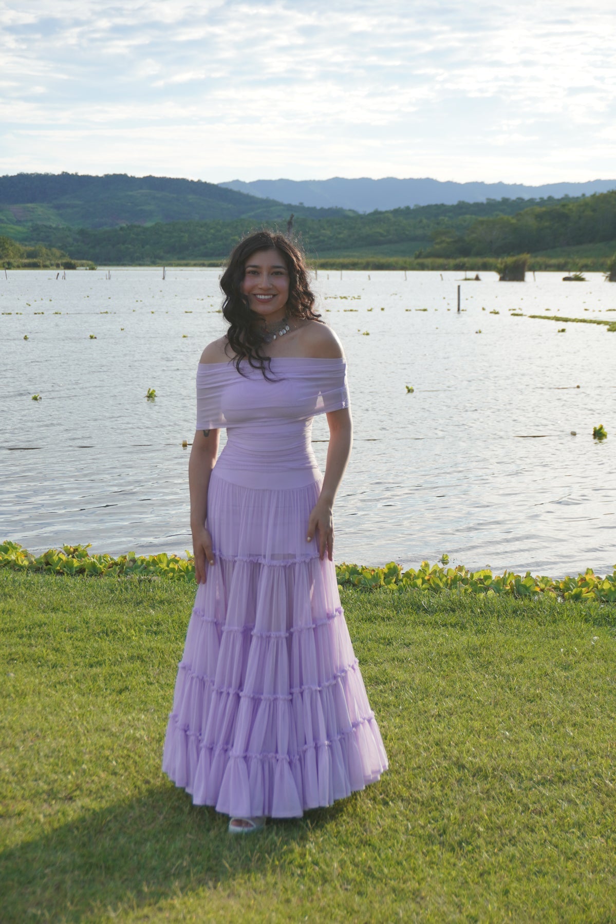 Off the Shoulder Tiered Gown by TransformationsbyTracy - DIY Upcycle Kit