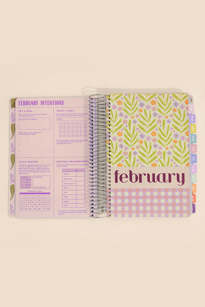 2026 Fit Planner + Stickers - Multicolor Floral