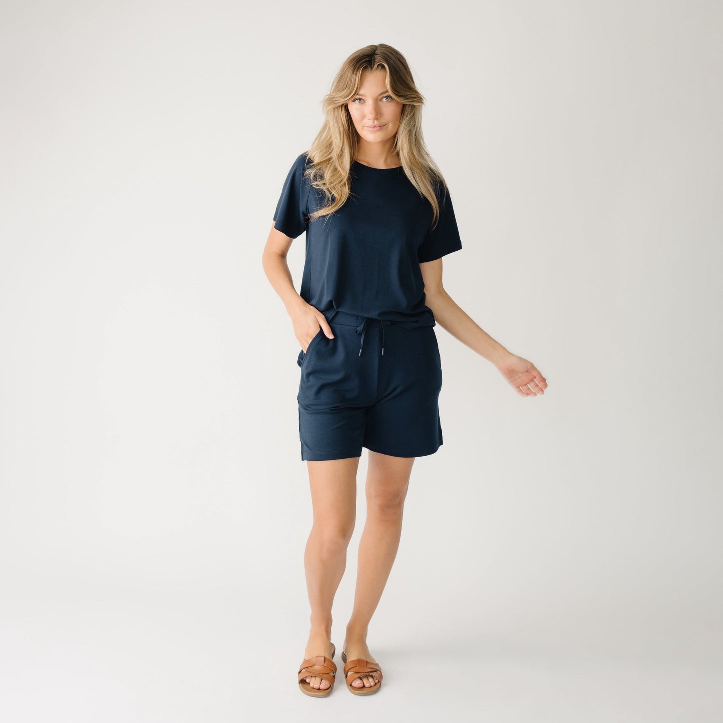 Women's Brushed Bamboo Mid-Length Shorts - Last Chance