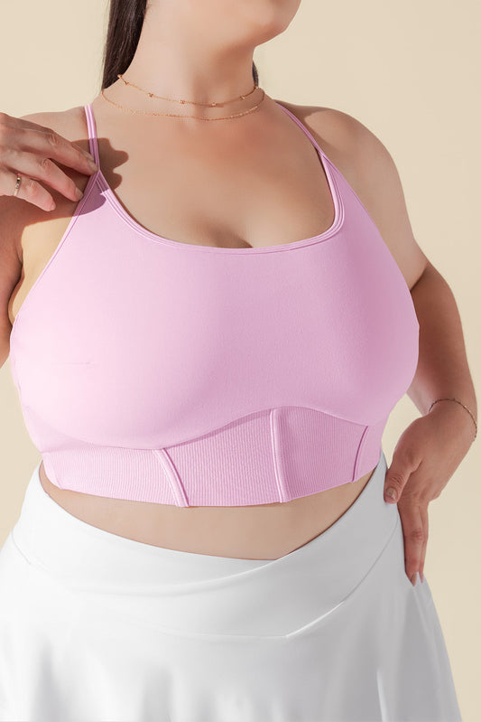 Plié Corset Crop Bralette - Bubblegum