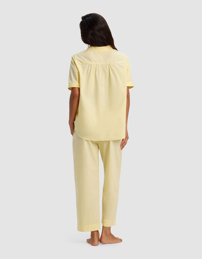Women's Sutton Short Sleeve & Cropped Pajama Pant Set