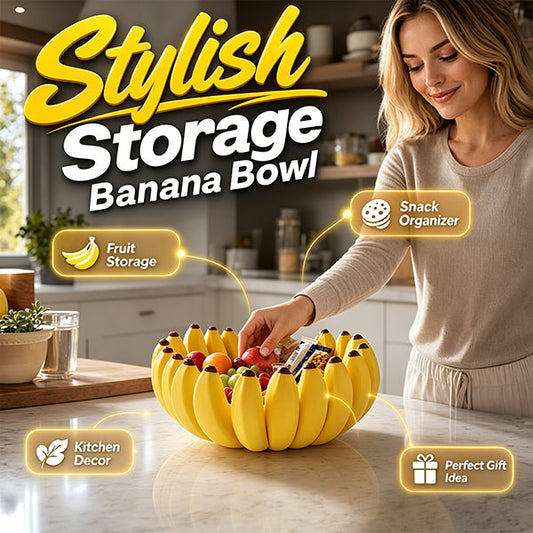 Creative Banana Shape Fruit Bowl